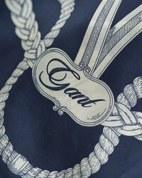 Silketørklæde med sejlads-tryk