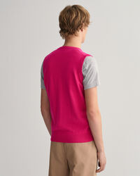 Classic sweater-vest af bomuld