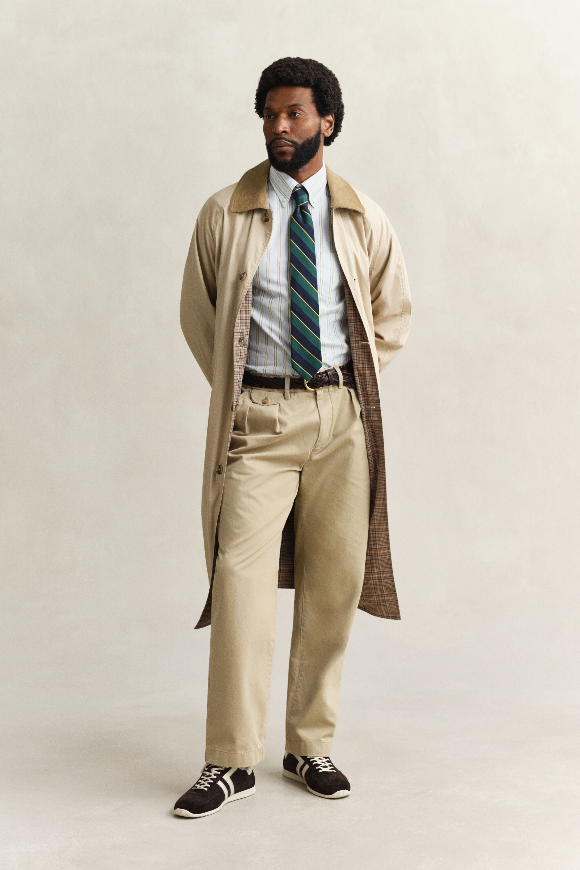 Stribet Archive Oxford skjorte