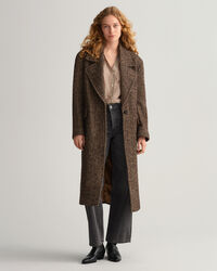 Ternet bluse af bomuld og silke