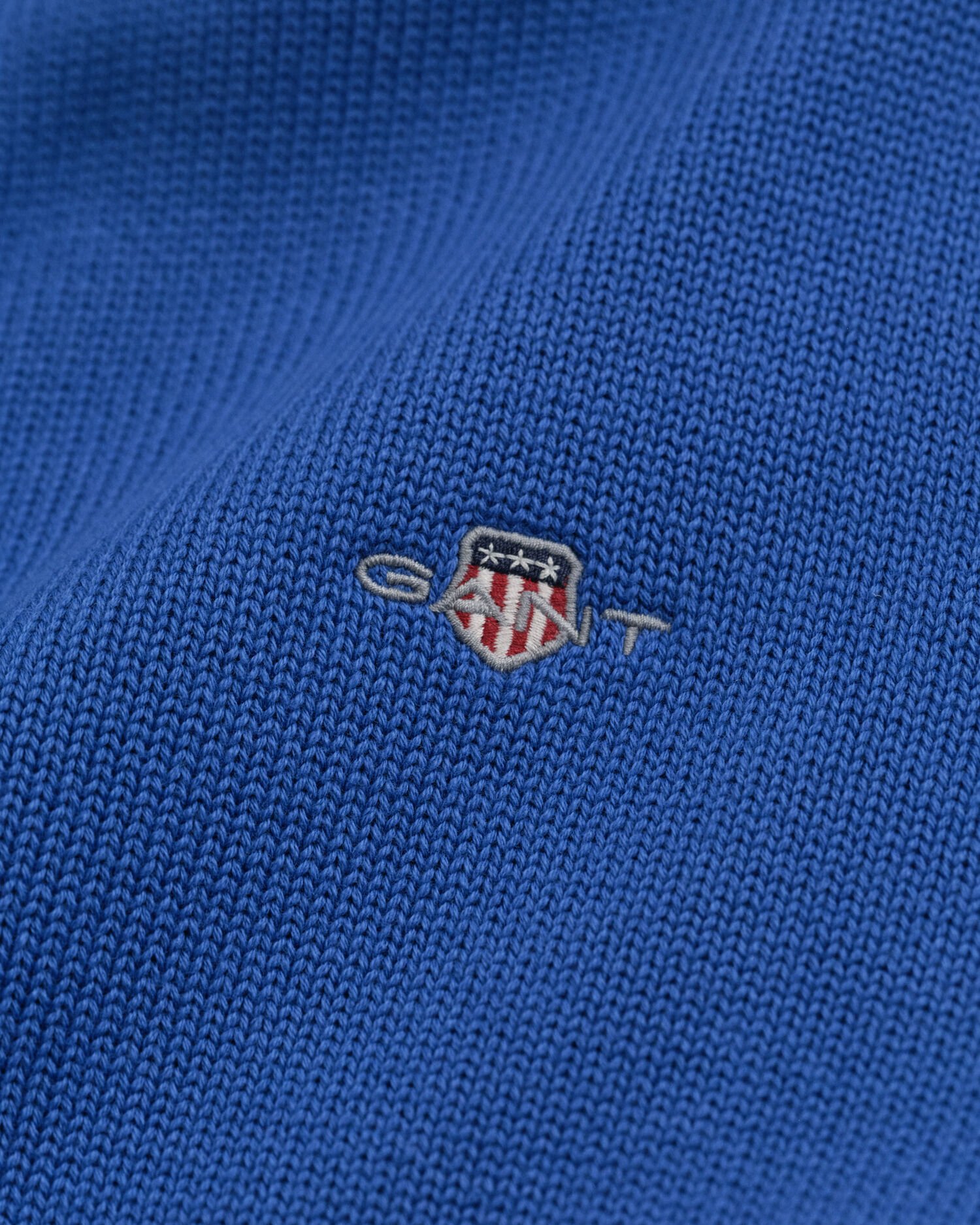 Afslappet sweater i bomuld med halv lynlås