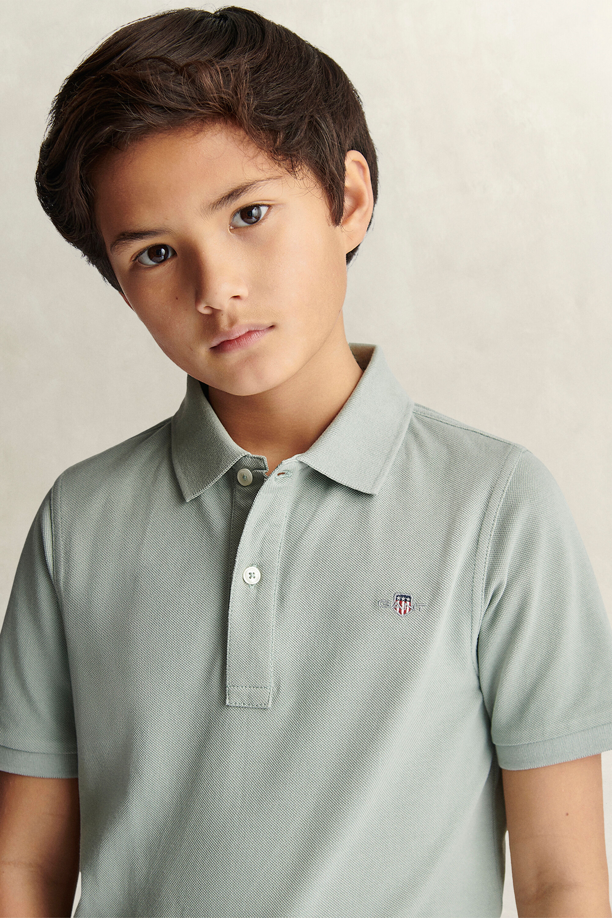Teens Shield piqué poloskjorte