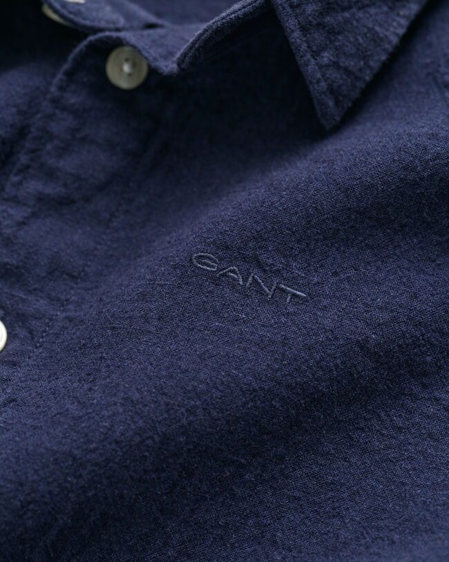 Kids kort&aelig;rmet skjorte af bomuld og h&oslash;r