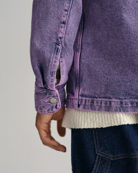 Garment-dyed overskjorte i denim