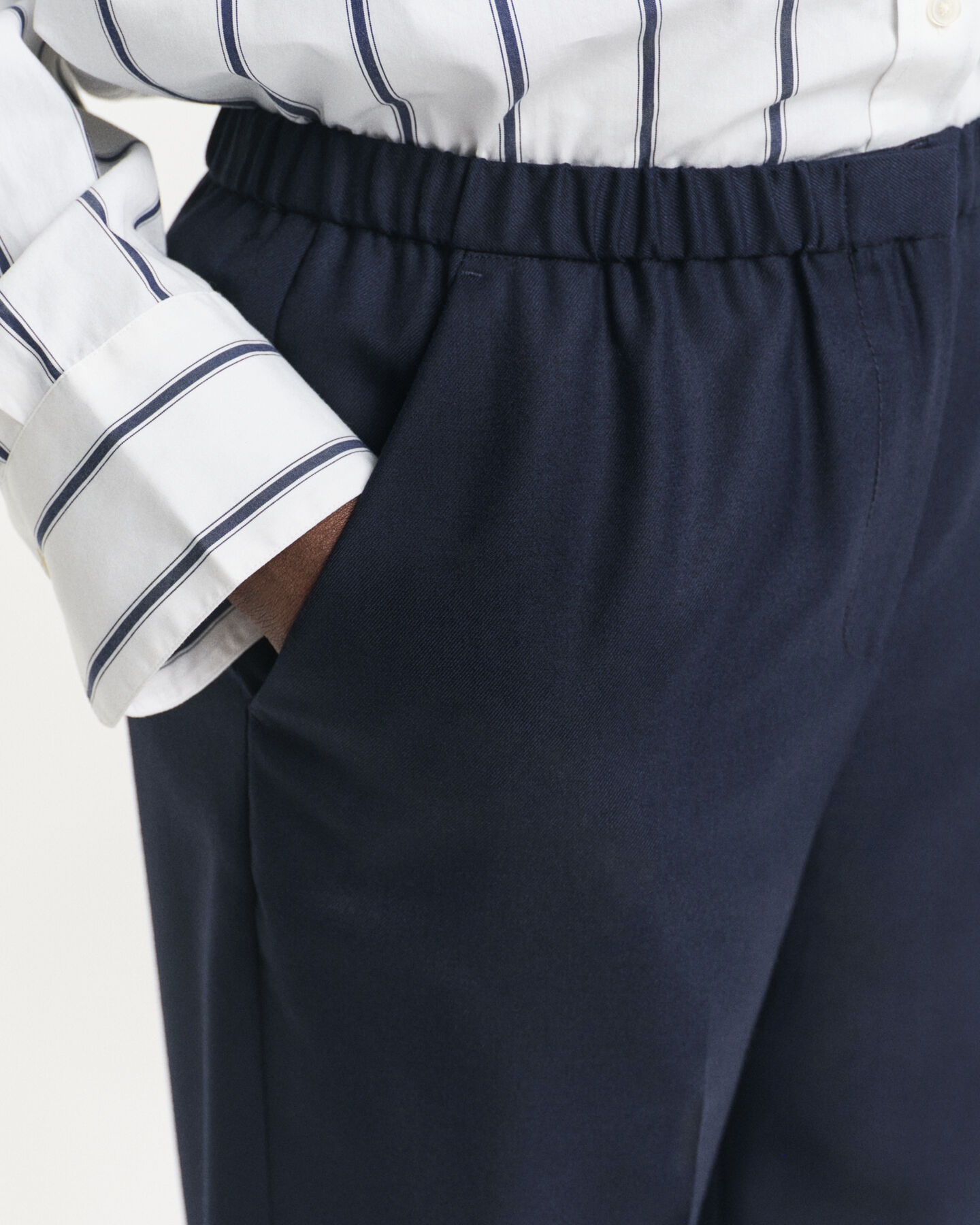 Pull-on-bukser i uldblanding