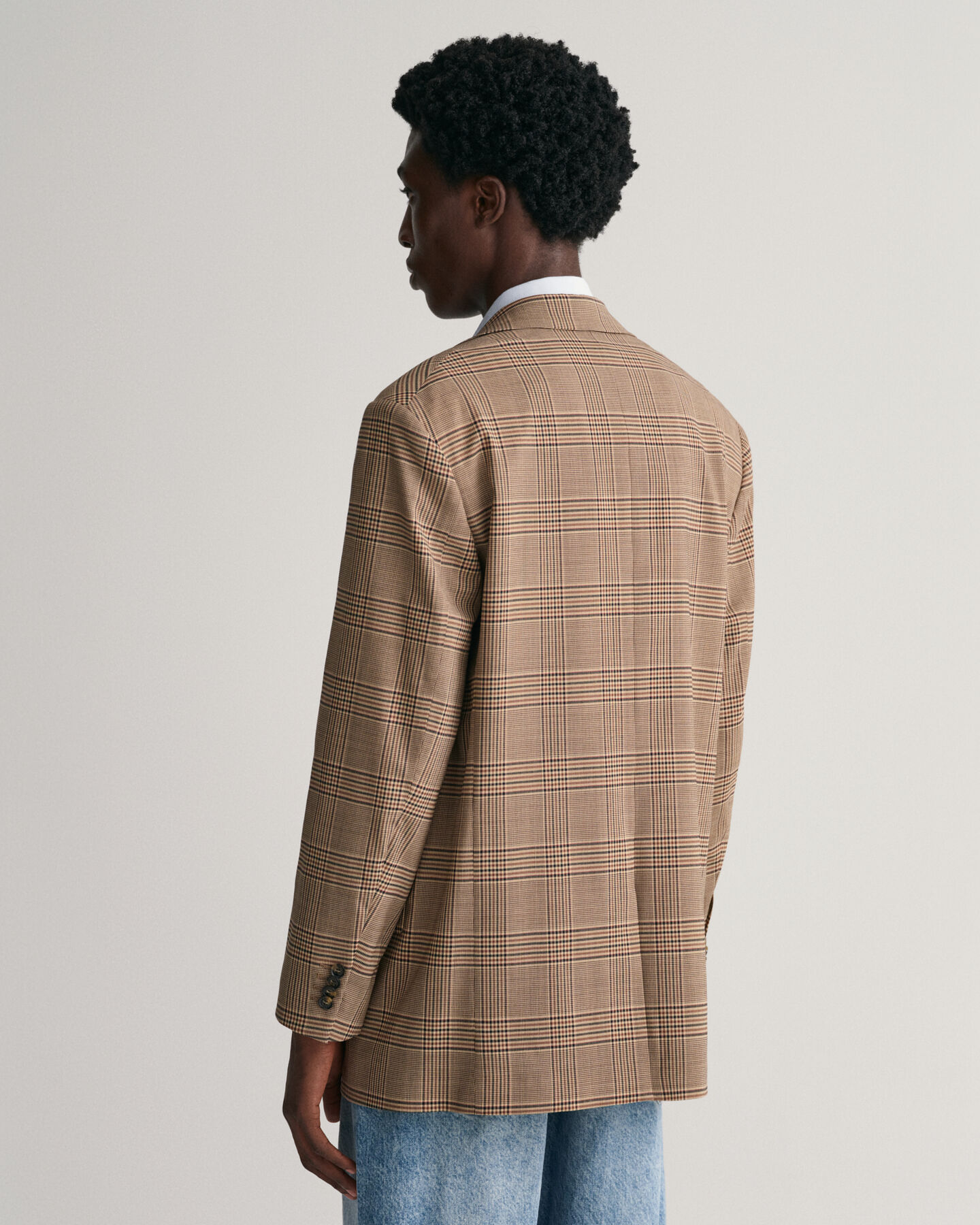 Relaxed Fit Glen-ternet blazer