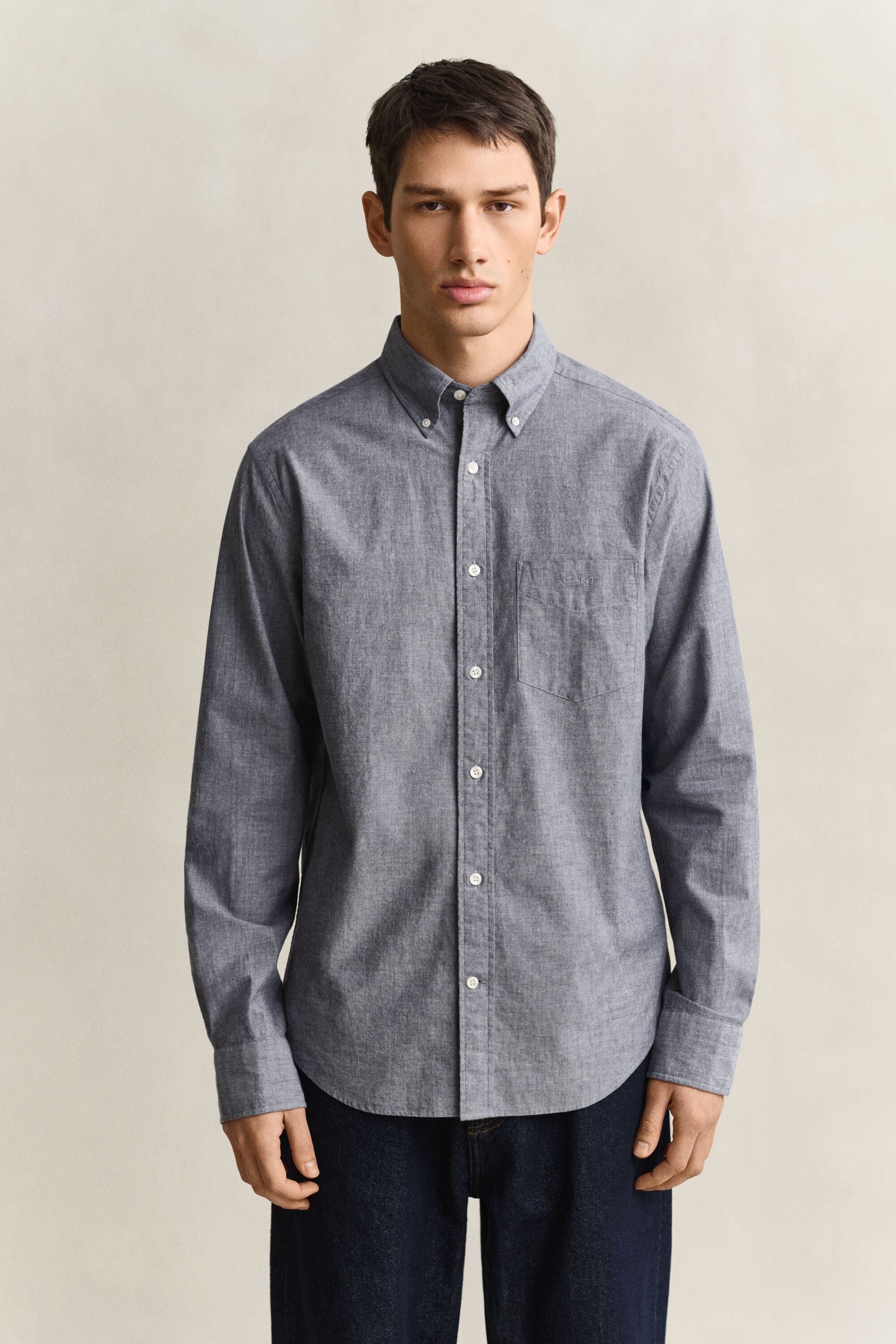 Mélange Archive poplin skjorte