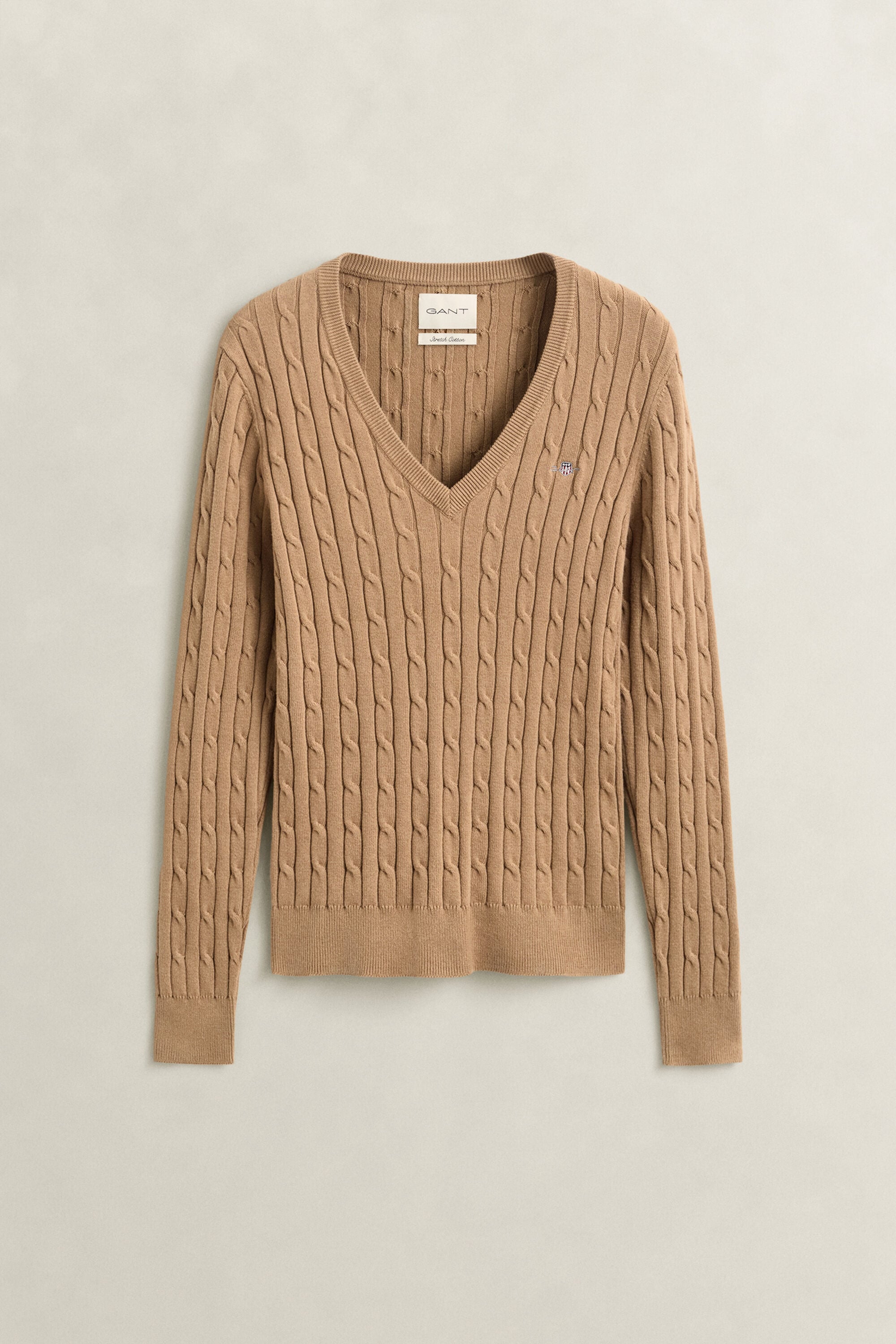Classic sweater med kabelstrik