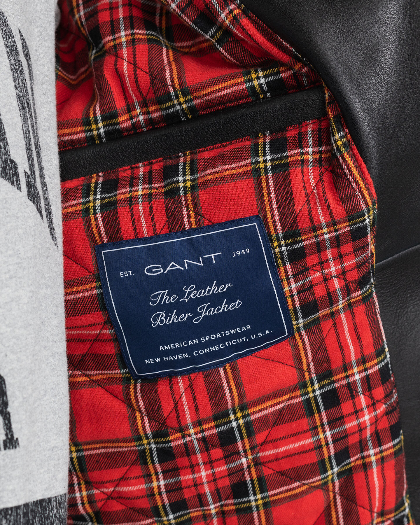 Bikerjakke af læder