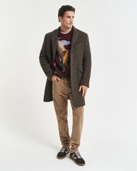 Regular fit jeans af jernbanefløjl