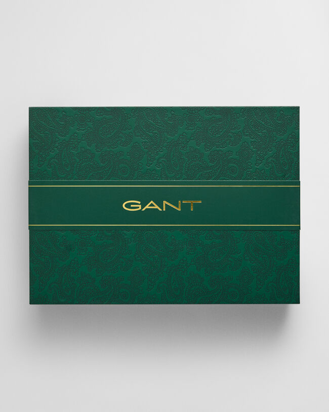 Gaveæske med pyjamasskjorte og -bukser i flannel