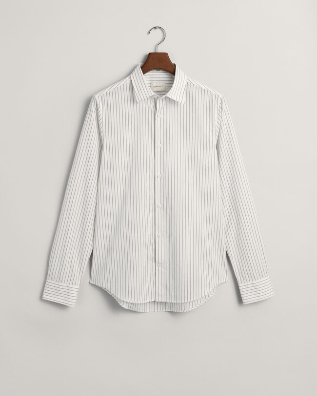 Slim fit formel skjorte med nålestriber