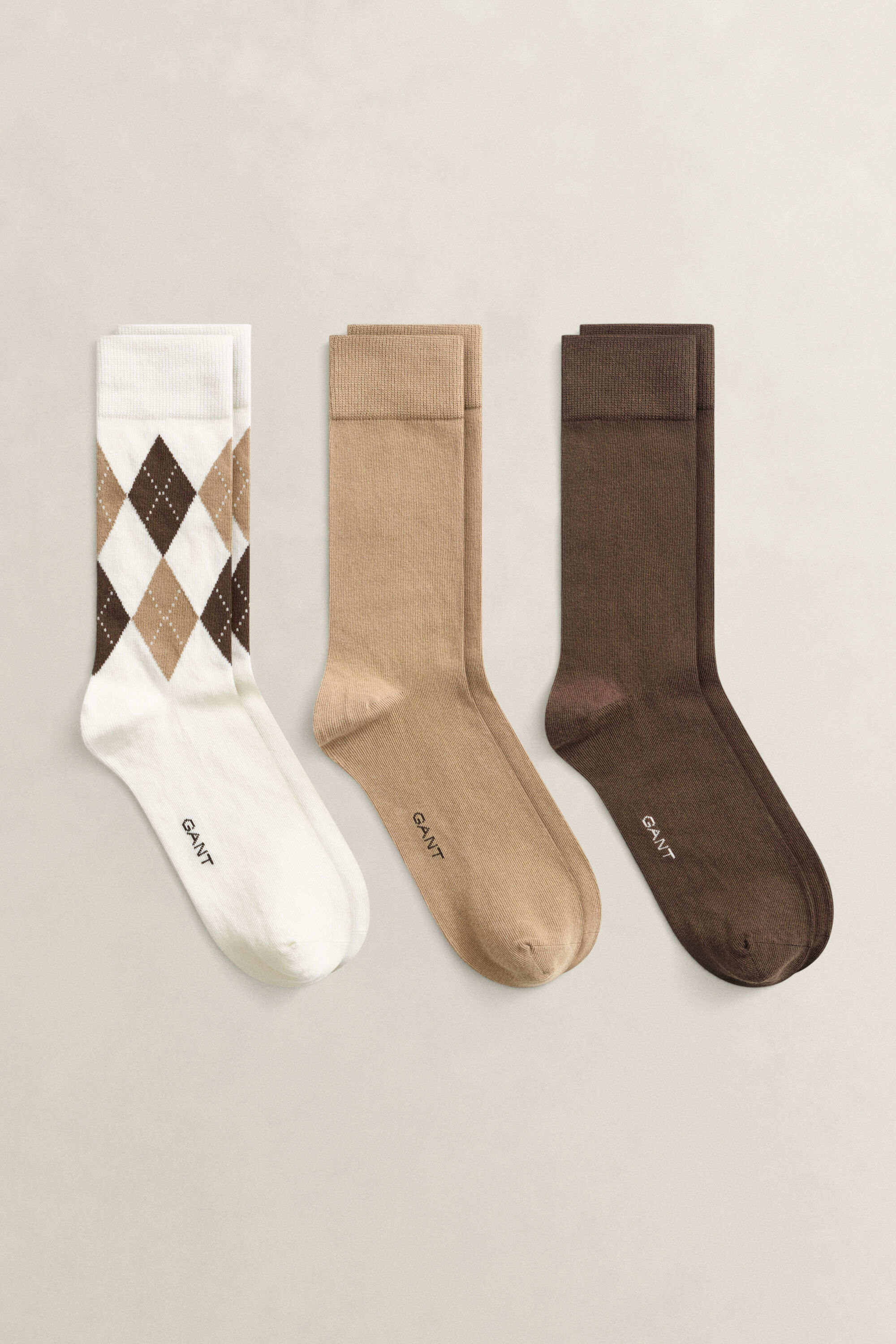 3-Pack Argyle sokker