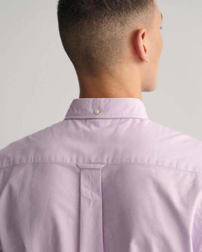 Regular fit Oxford-skjorte med korte &aelig;rmer