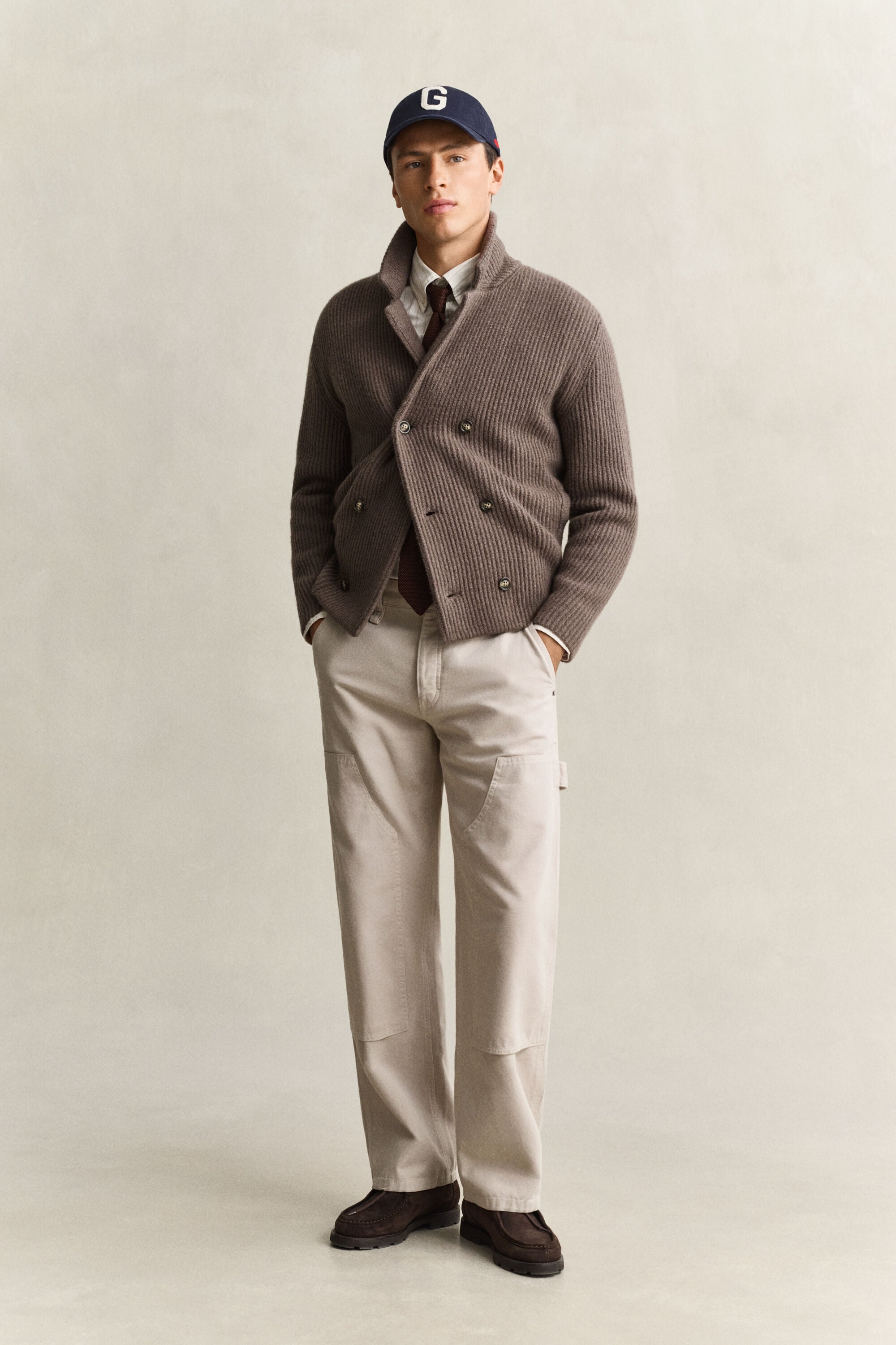 Strikket blazer cardigan