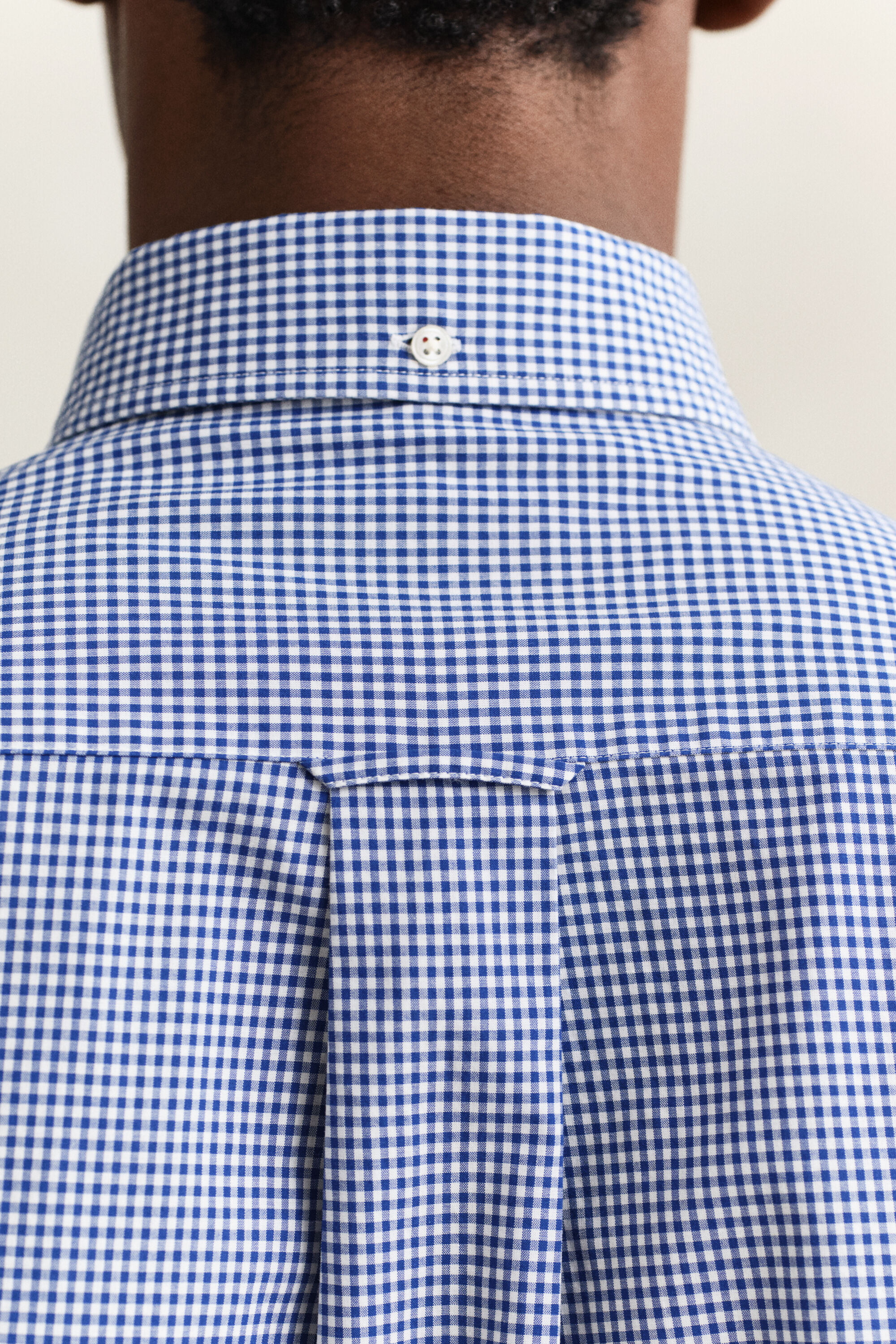 Gingham klassisk poplin-skjorte