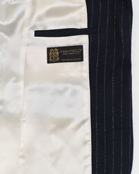 Regular fit blazer med nålestriber