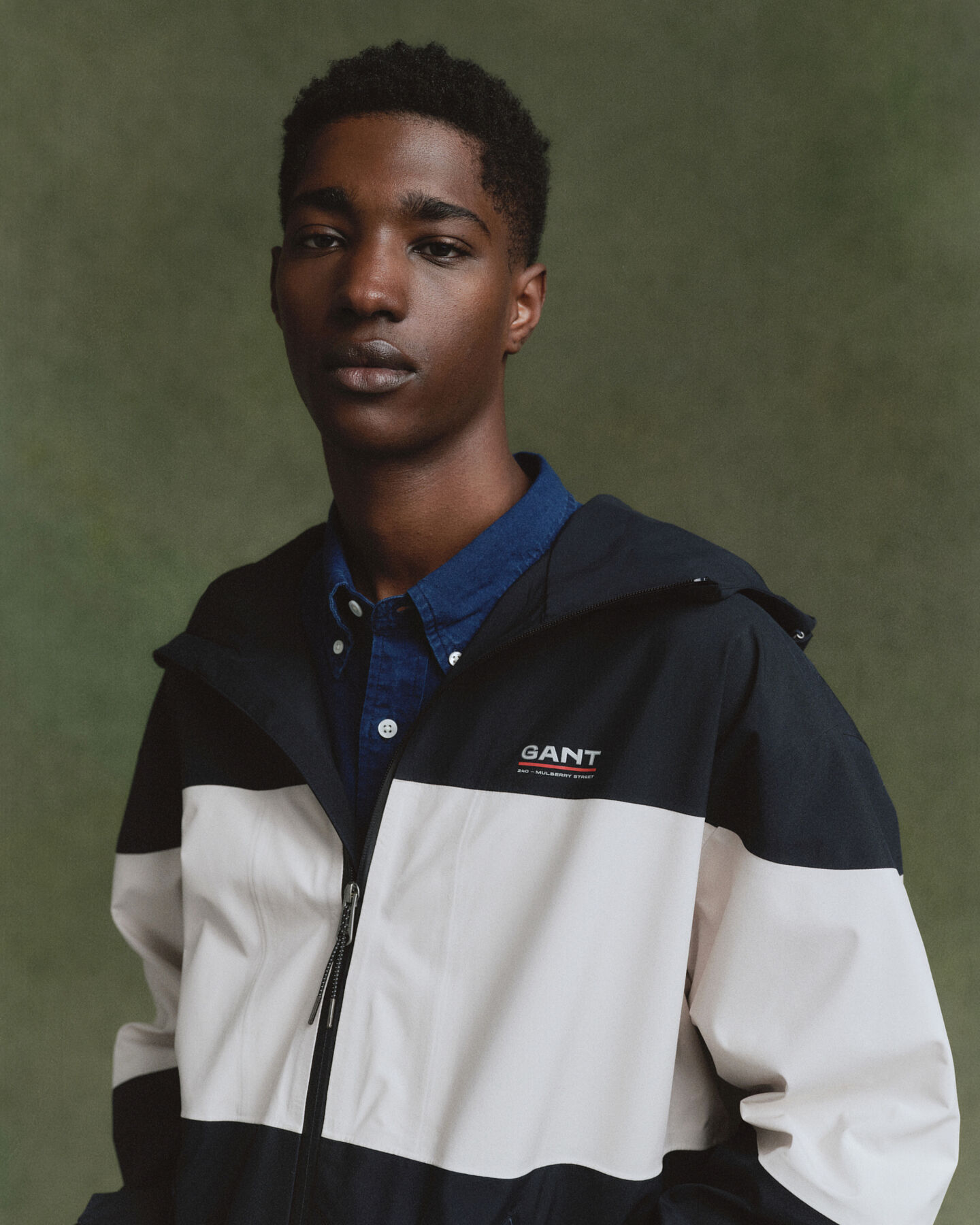 Sailor jakke med h&aelig;tte