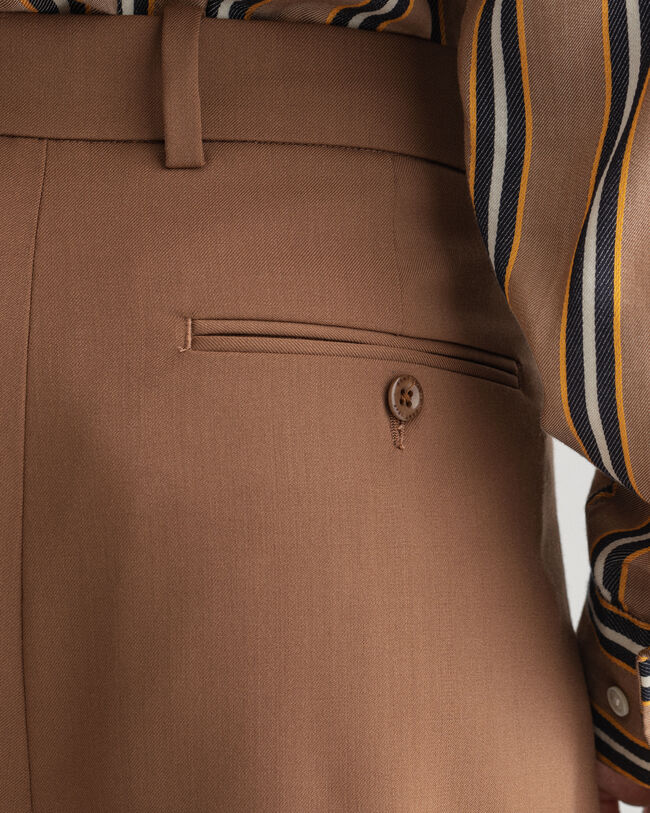 Fluid bukser med læg