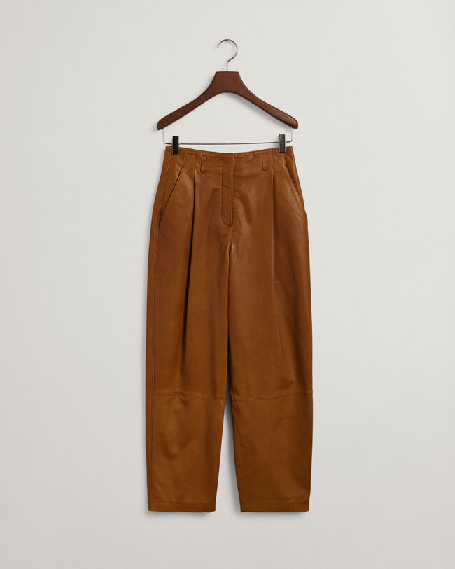 Læderbukser med læg
