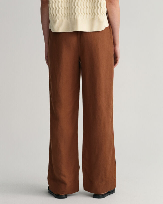 Pull-on-bukser i h&oslash;r- og viskoseblanding