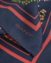 Silketørklæde med blomstertryk