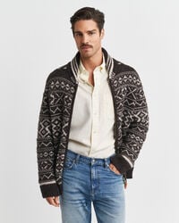 Cardigan i jacquard