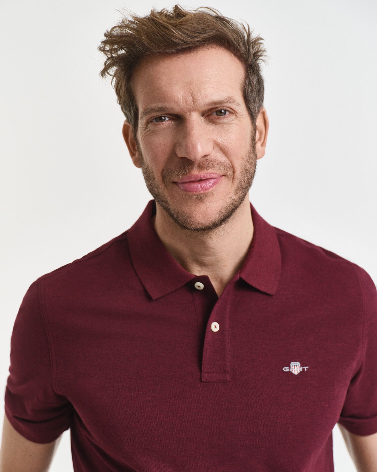 Regular fit Shield Piqué poloskjorte