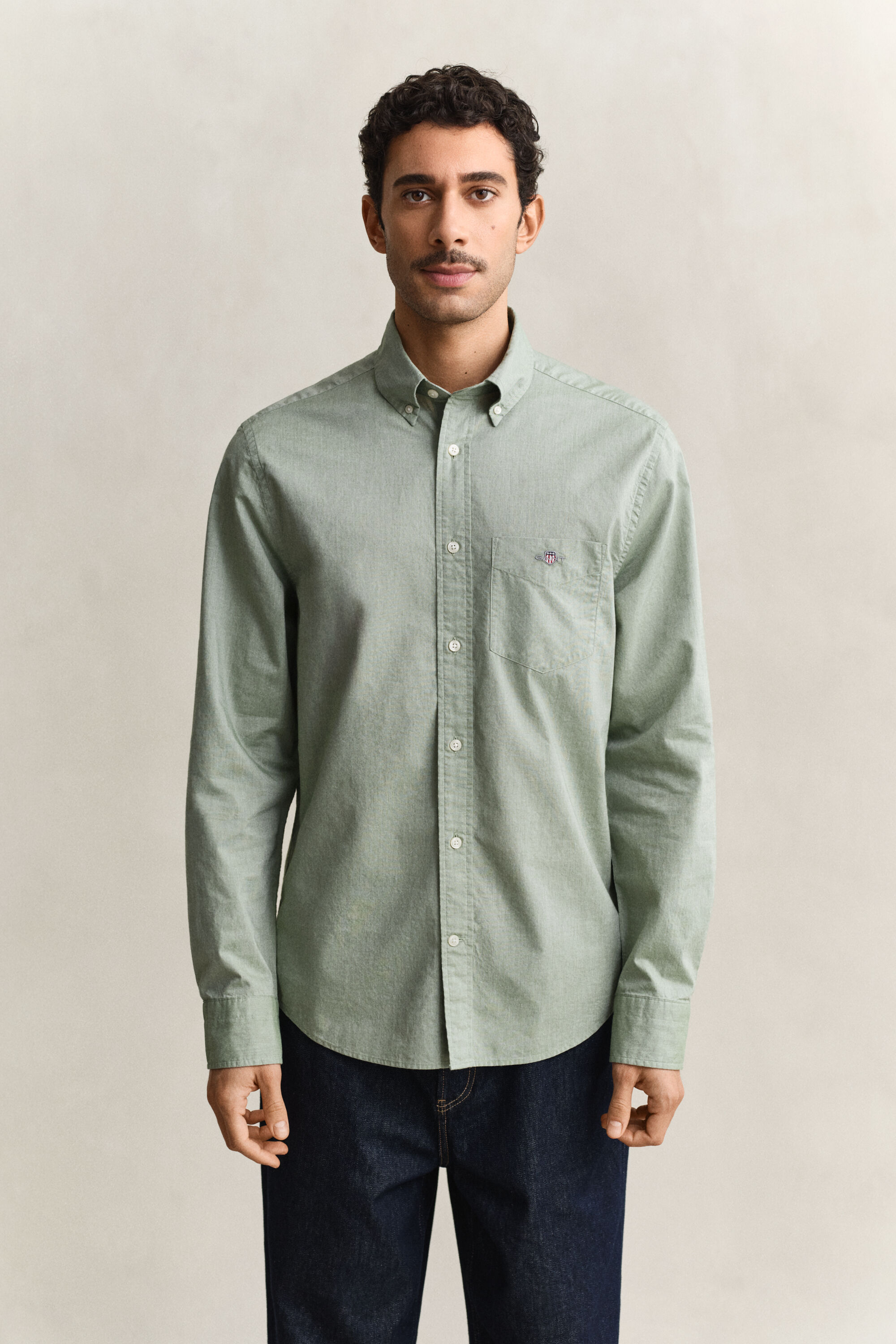 Regular fit klassisk poplin-skjorte