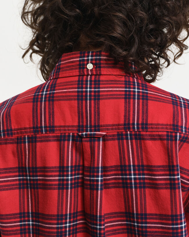 Regular fit ternet flannelskjorte