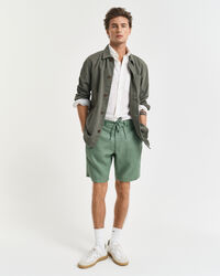 Relaxed fit shorts af h&oslash;r med l&oslash;besnor