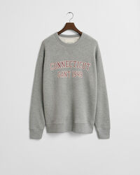 Sweatshirt med college-grafik og crewneck