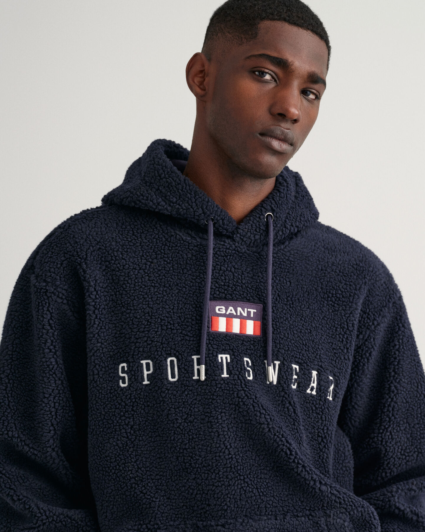 Retro Flag h&aelig;ttetr&oslash;je af fleece