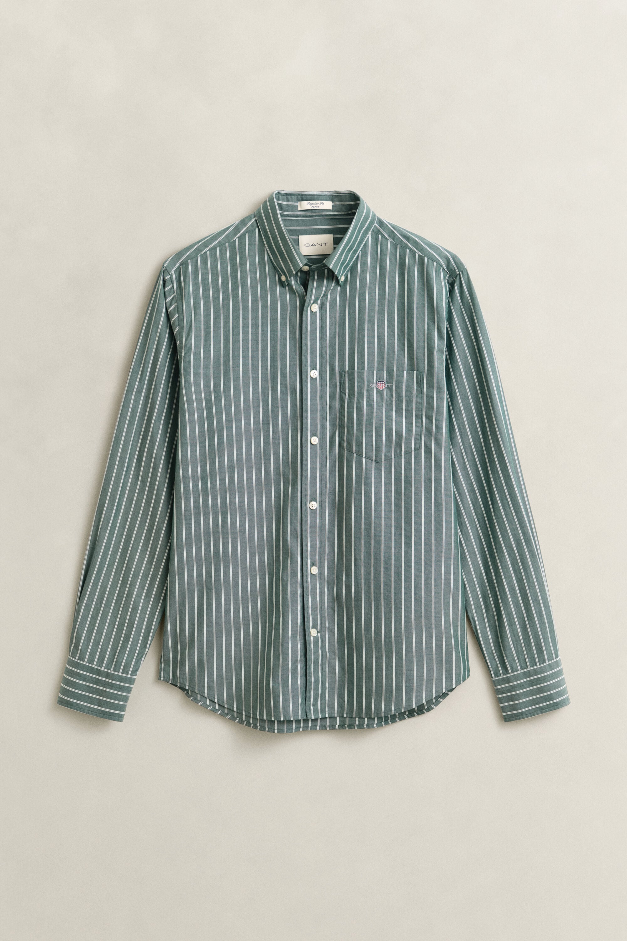 Stribet klassisk poplin-skjorte