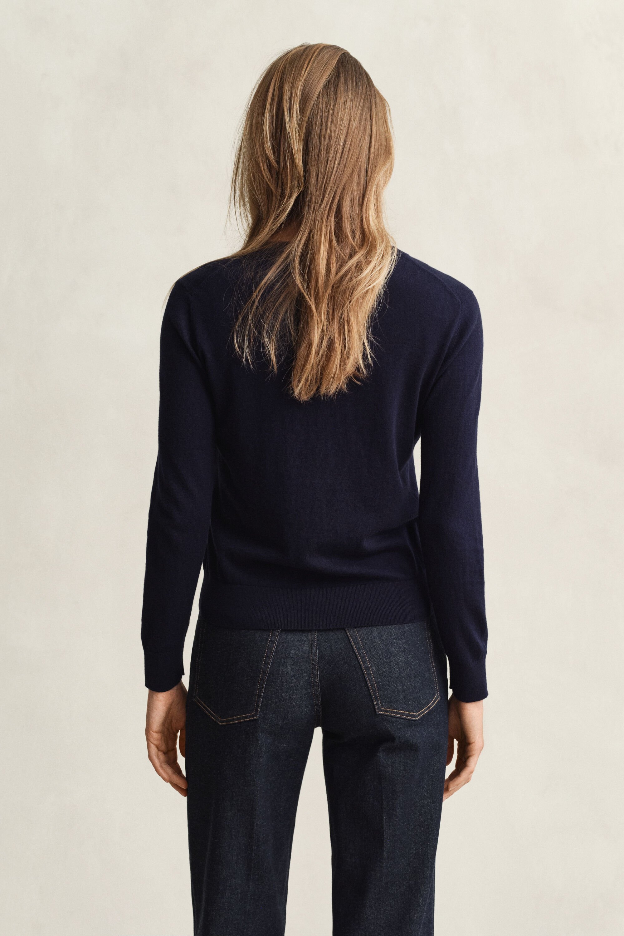 Let crewneck cardigan