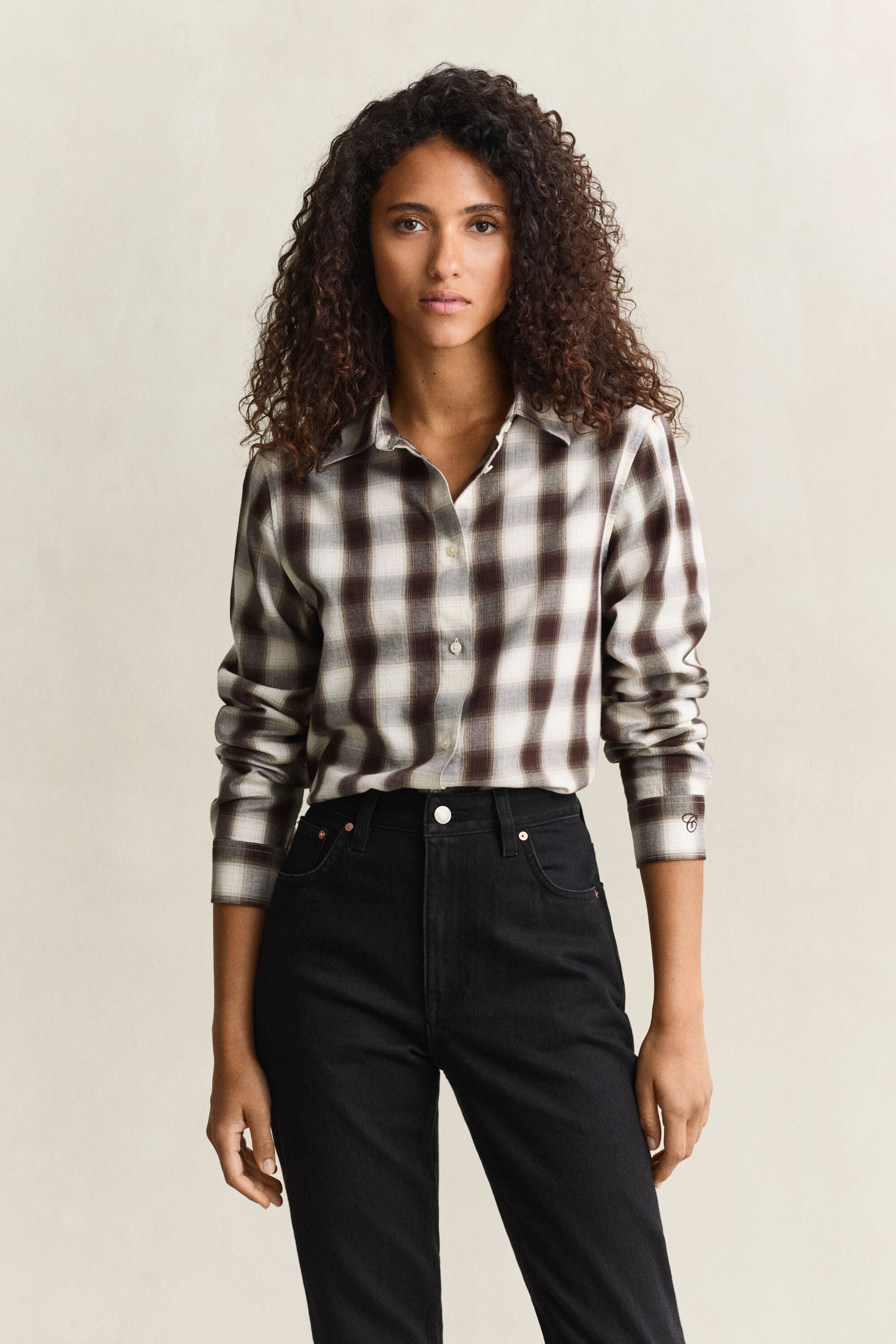 Regular flannelskjorte