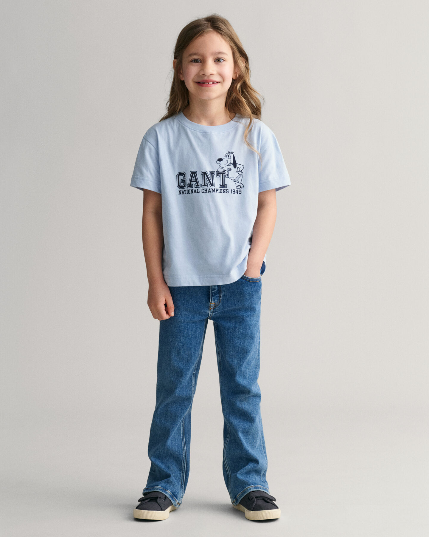 Kids GANT T-shirt med Dog-tryk