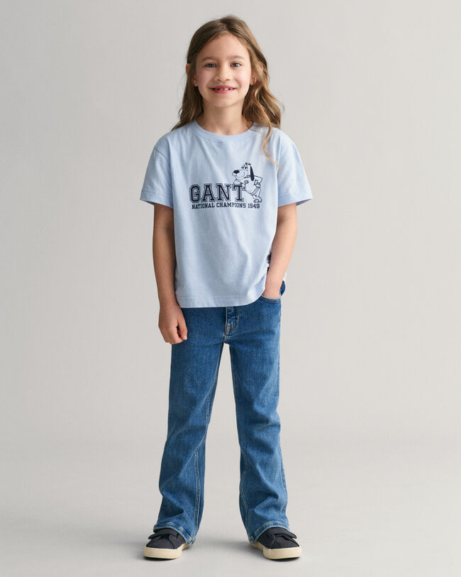Kids GANT T-shirt med Dog-tryk