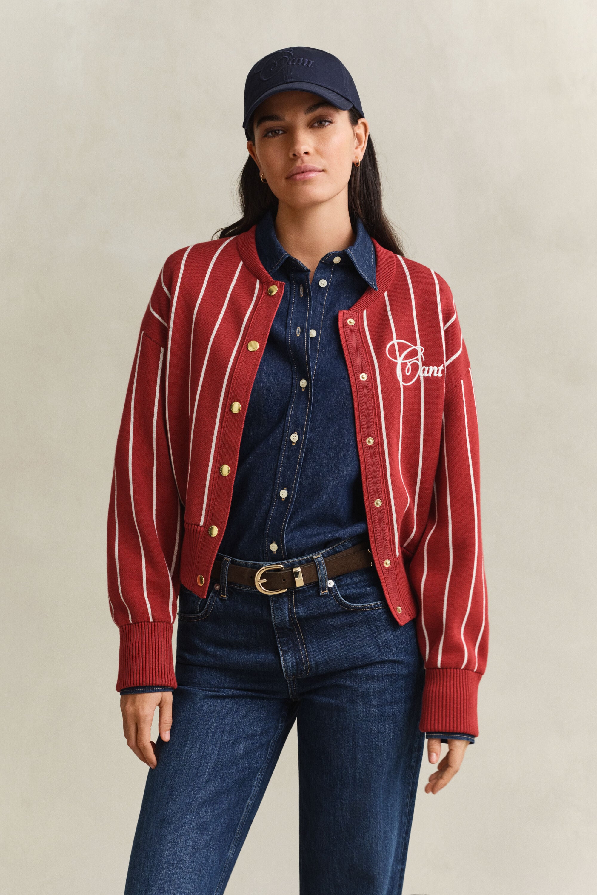 Strikket Varsity Jacket