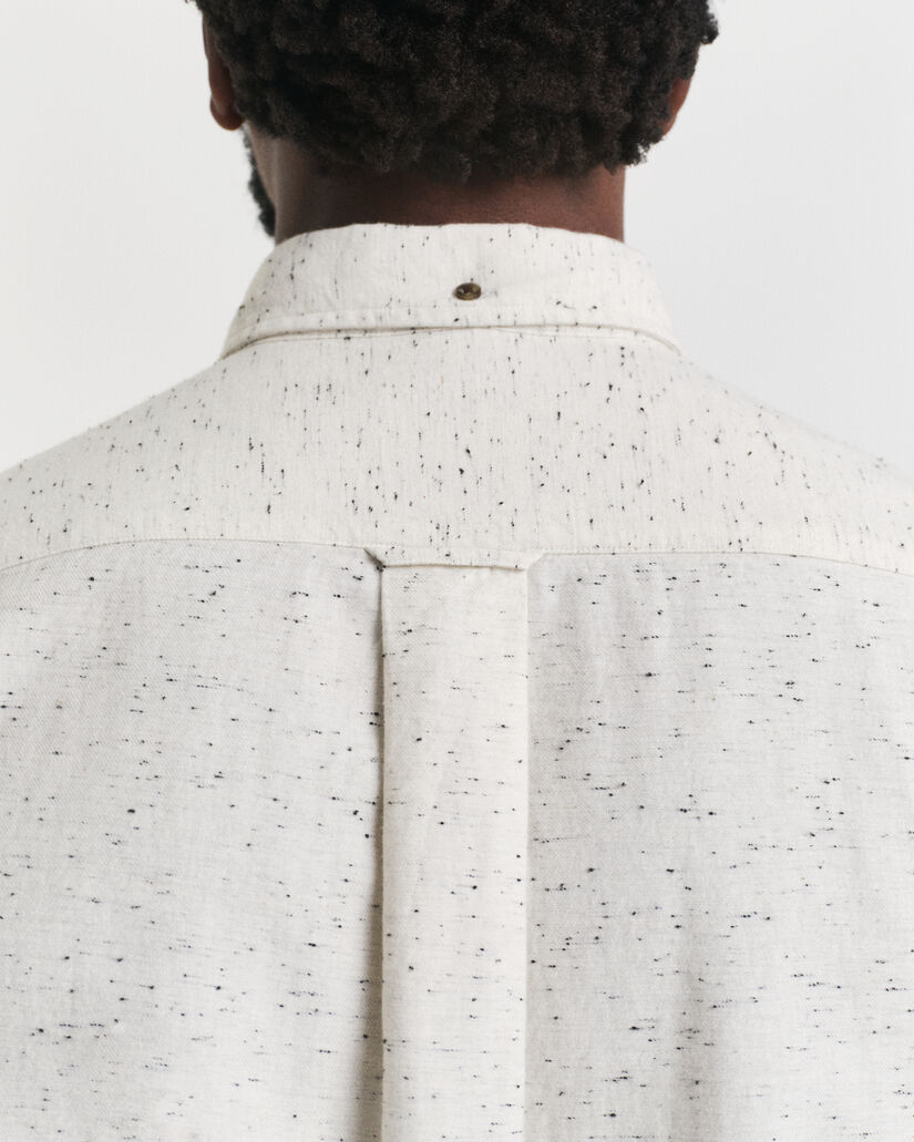 Regular fit flannelskjorte med nister