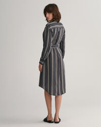 Stribet A-Line skjortekjole