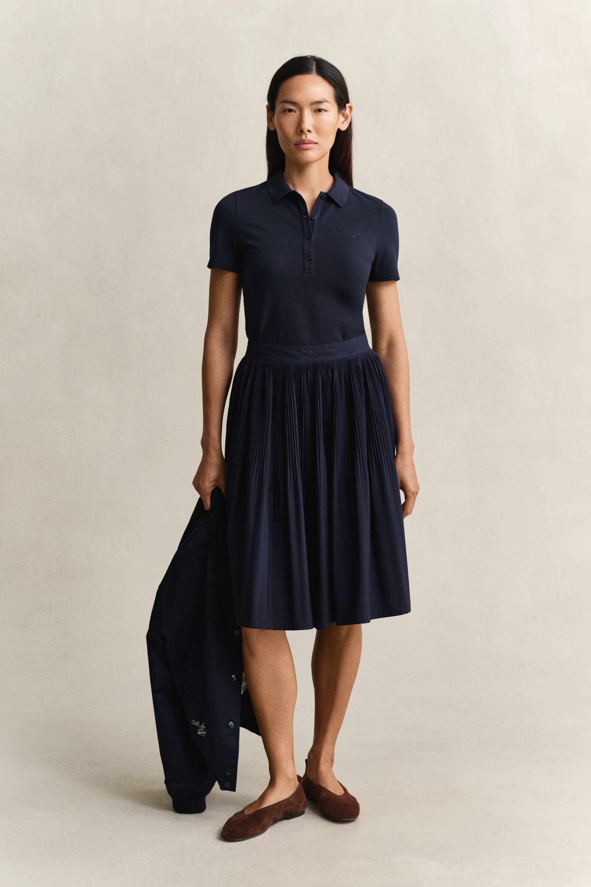 Slim fit poloskjorte