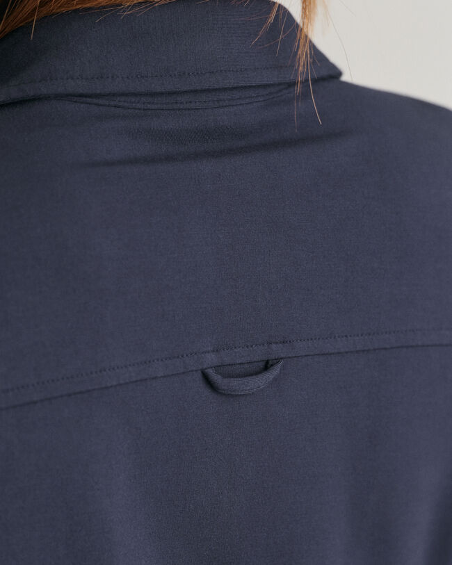 Slim fit jersey skjortekjole