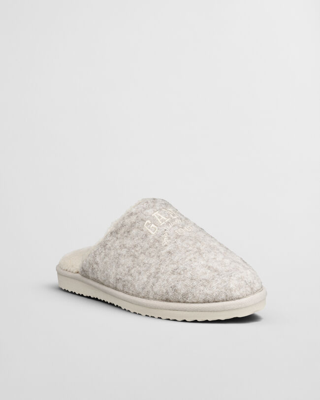 Pantofli hjemmesko af uldflannel