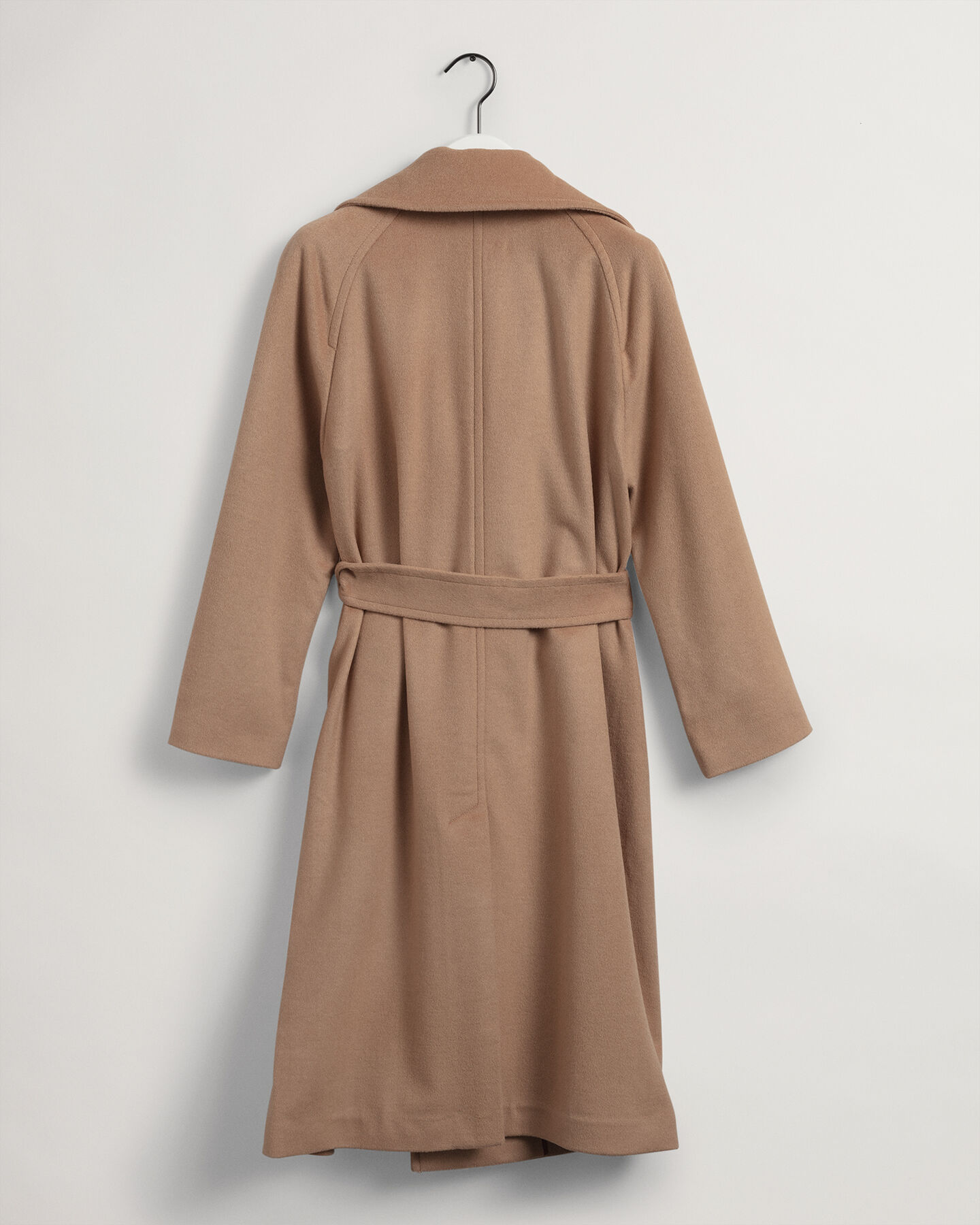 Frakke af uldblanding med bælte