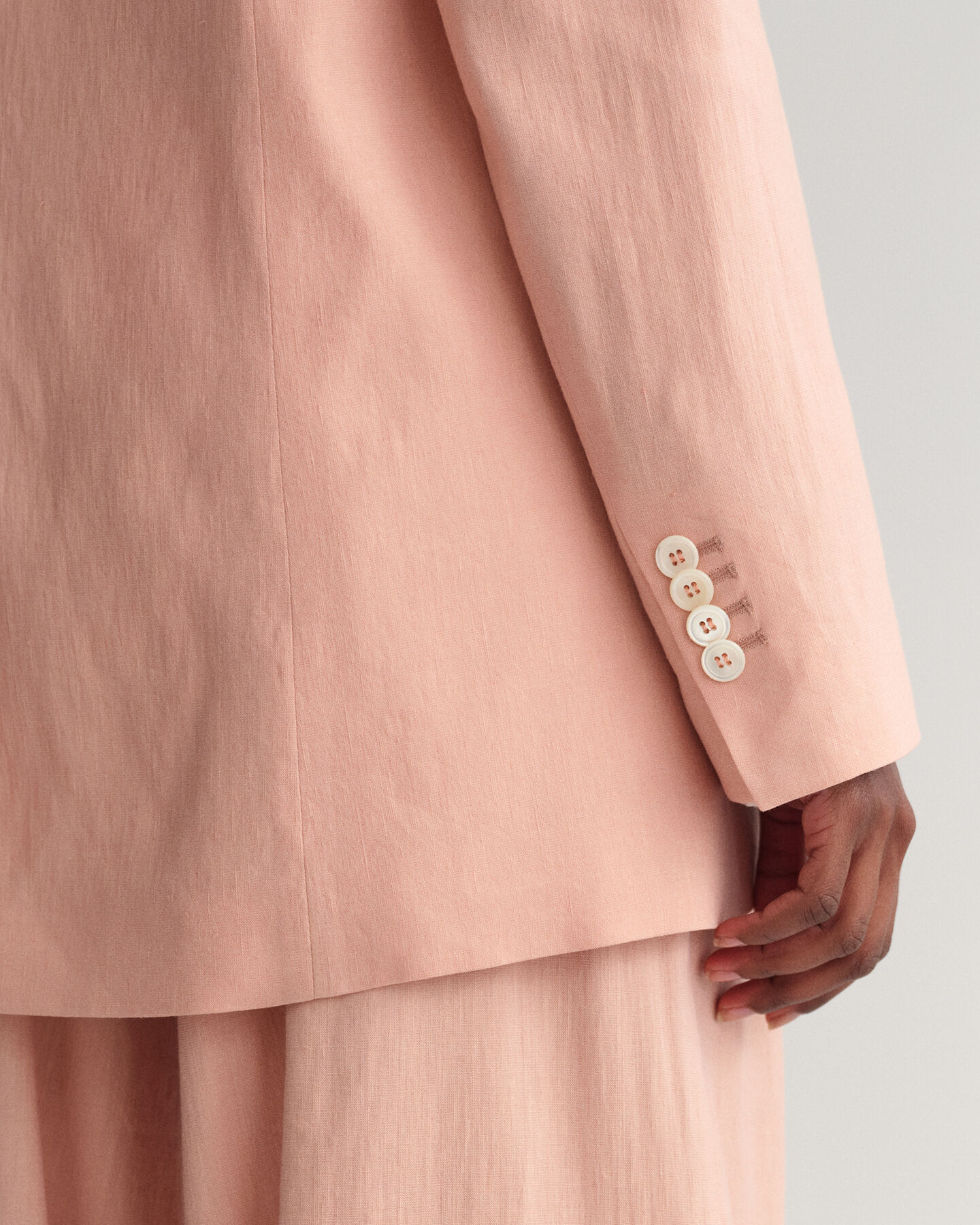 Regular fit h&oslash;rblazer med str&aelig;k