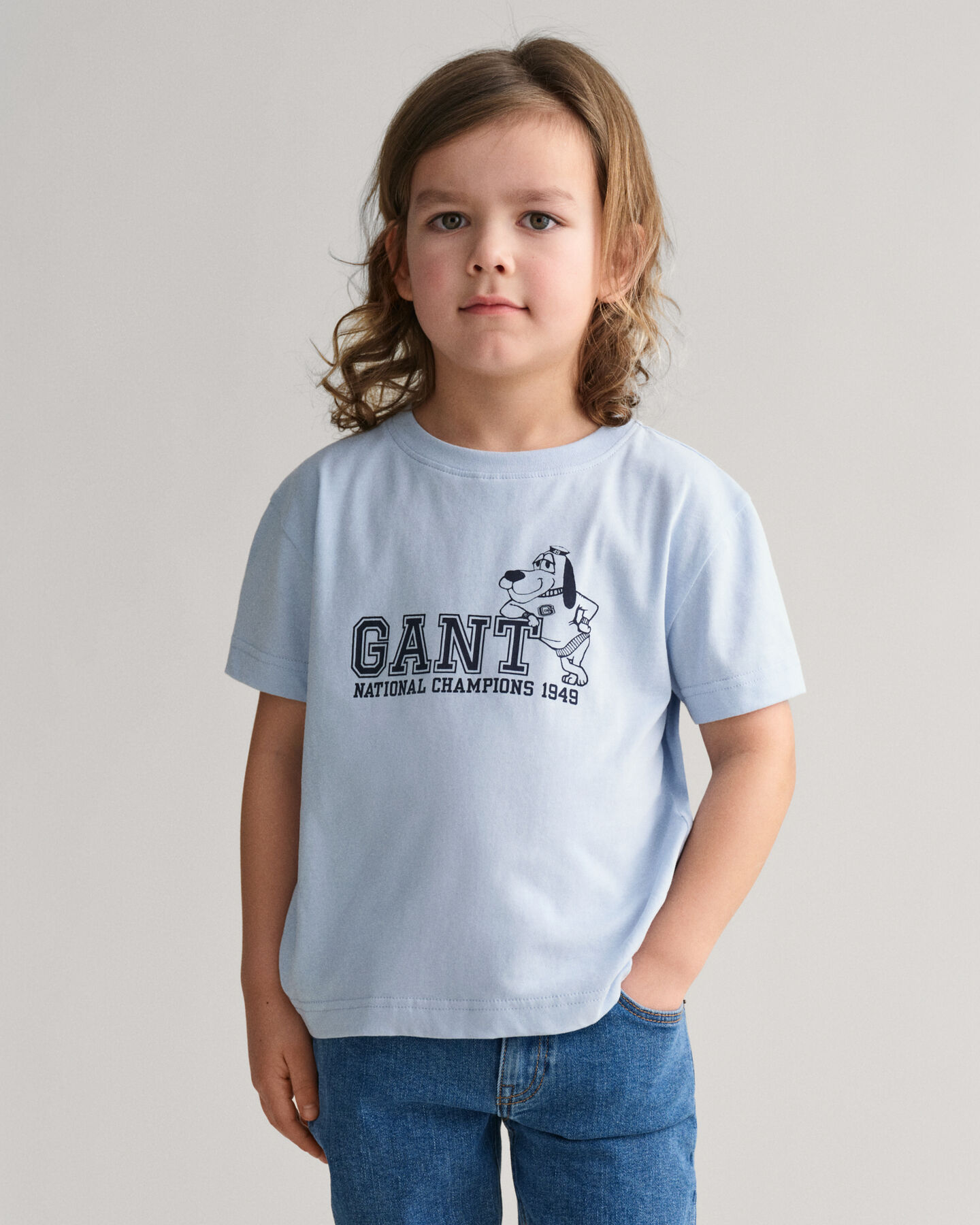 Kids GANT T-shirt med Dog-tryk