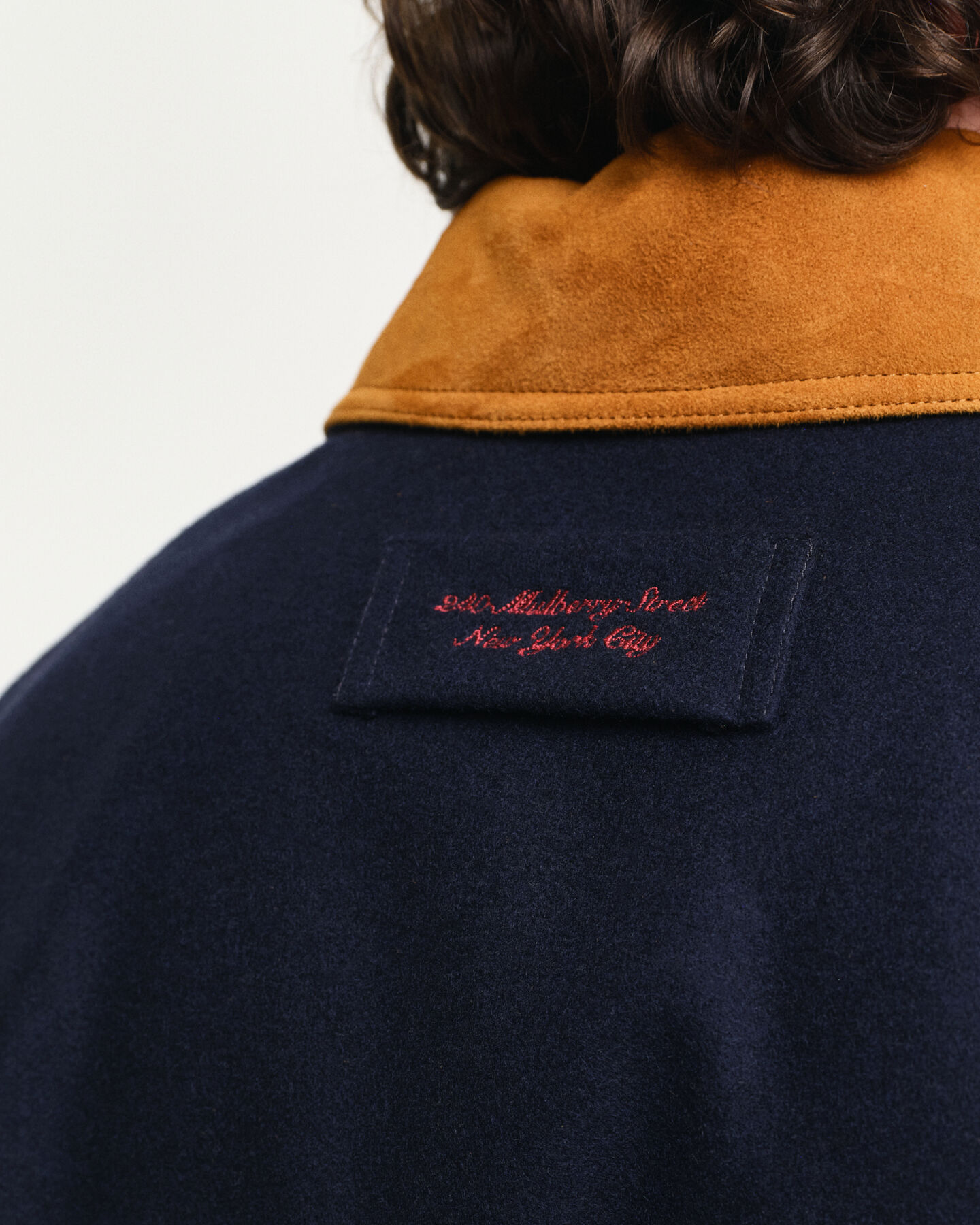 GANT Varsity Jacket i blanding af uld og ruskind