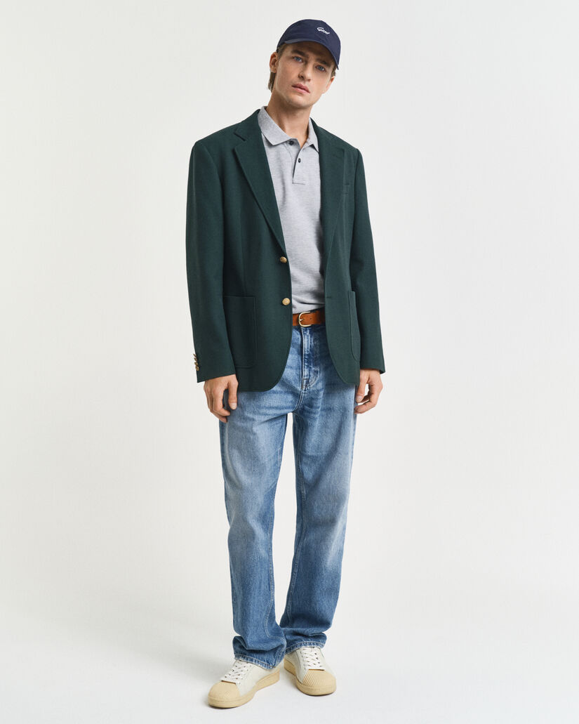 Slim fit Shield Piqué poloskjorte