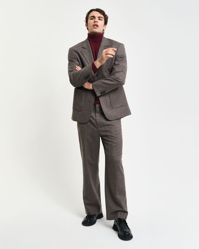 Rullekrave sweater af ekstra fin merinould